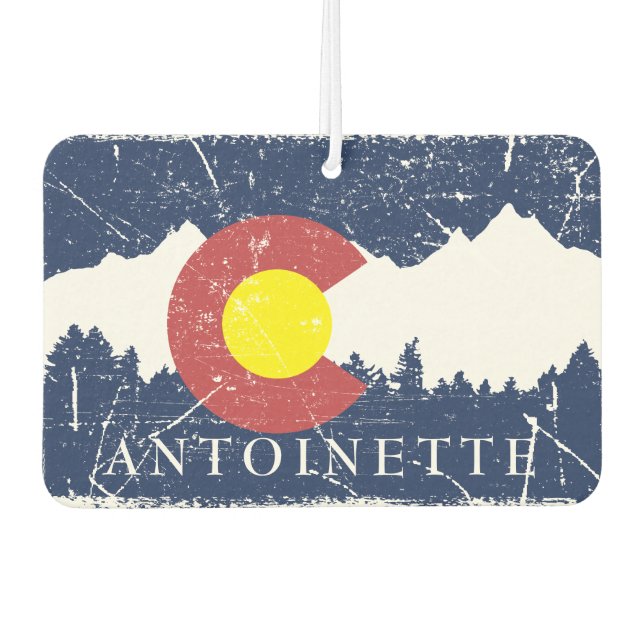 Colorado State Flag Air Freshener (Front)