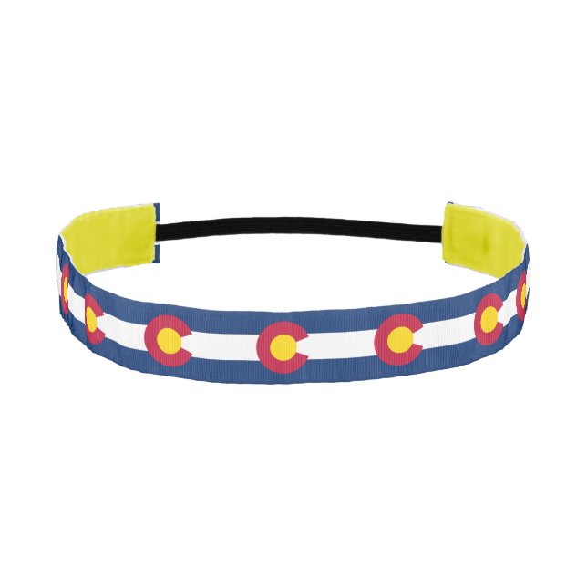 Colorado State Flag Athletic Headband (Front)