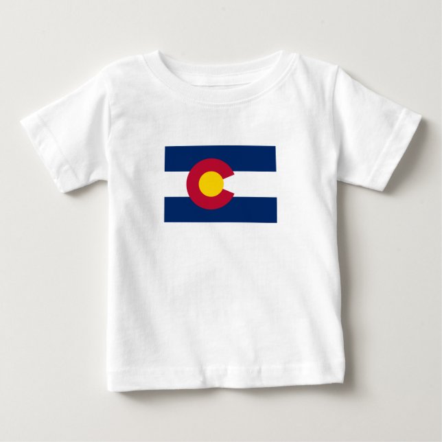 Colorado State Flag Baby T-Shirt (Front)