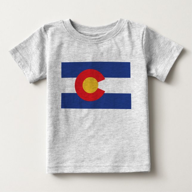Colorado State Flag Baby T-Shirt (Front)
