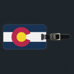 Colorado State Flag Bag Tag<br><div class="desc">Everyone knows Coloradans love their state, show your pride with this state flag luggage tag and your bag will always find its way home.</div>