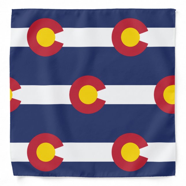Colorado State Flag Bandana (Front)