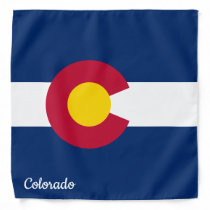 Colorado State Flag Bandana Dust Face Mask