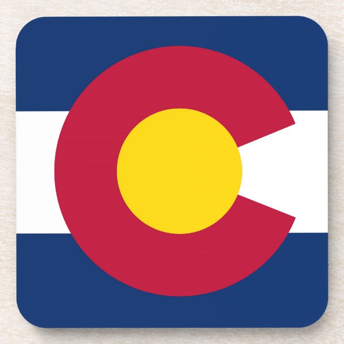 Colorado State Flag Beverage Coaster