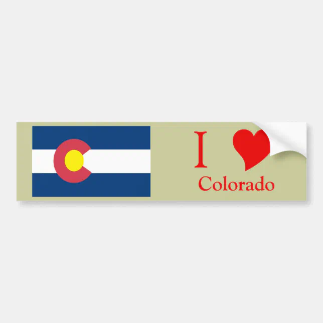 Colorado State Flag Bumper Sticker | Zazzle