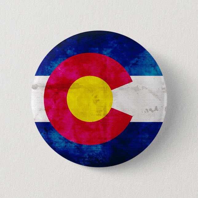 Colorado State Flag Button (Front)