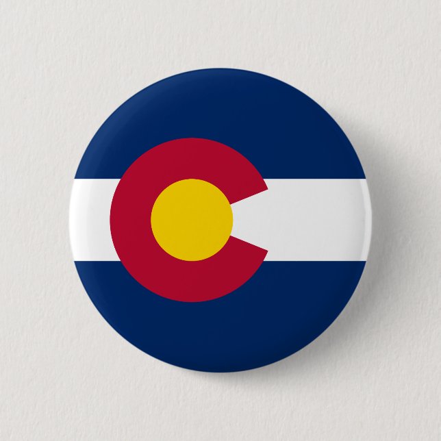 Colorado State Flag Button (Front)