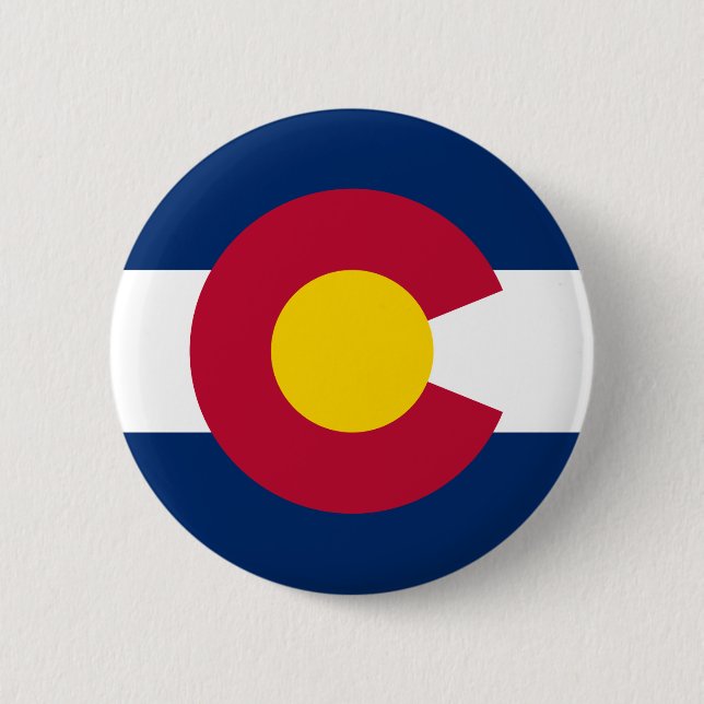 Colorado State Flag Button (Front)