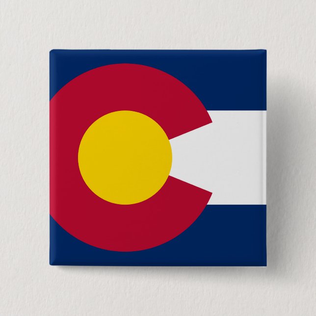 Colorado State Flag Button (Front)