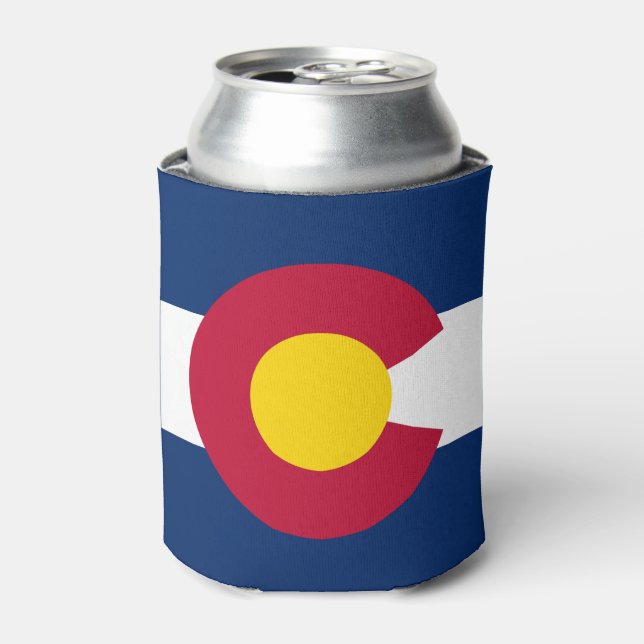 Colorado State Flag Can Cooler (Can Front)
