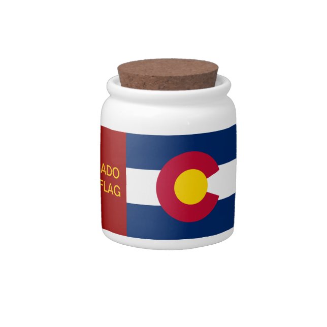 Colorado State Flag Candy Jar (Right)