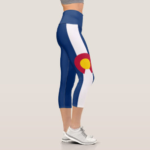 Colorado State Flag Capri Leggings
