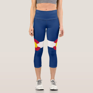 Colorado State Flag Capri Leggings