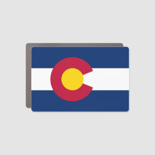 Colorado State Flag Car Magnet