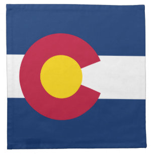 Colorado State Flag Cloth Napkin