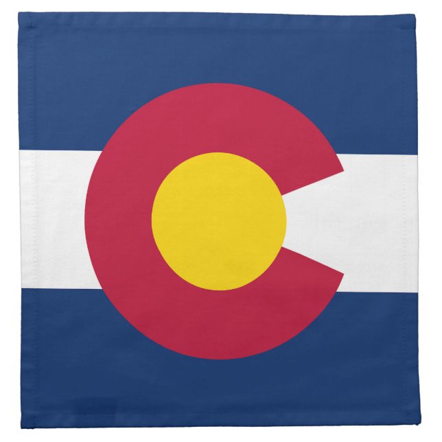 Colorado State Flag Cloth Napkin (Front)