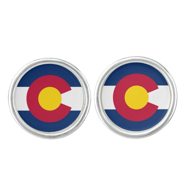 Colorado State Flag Cufflinks (Front)