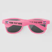 Colorado state flag custom pink colored party sunglasses