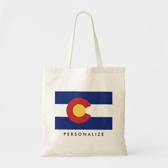Colorado state flag custom tote bag (Front)