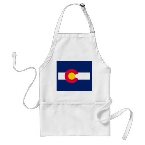 Colorado State Flag Design Adult Apron