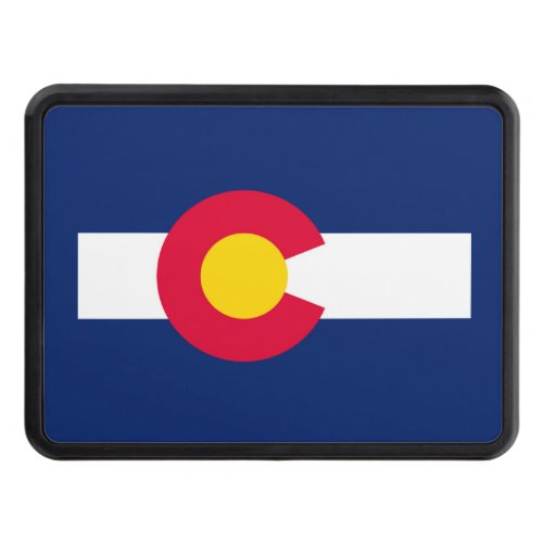 Colorado State Flag Design Decor Tow Hitch Cover