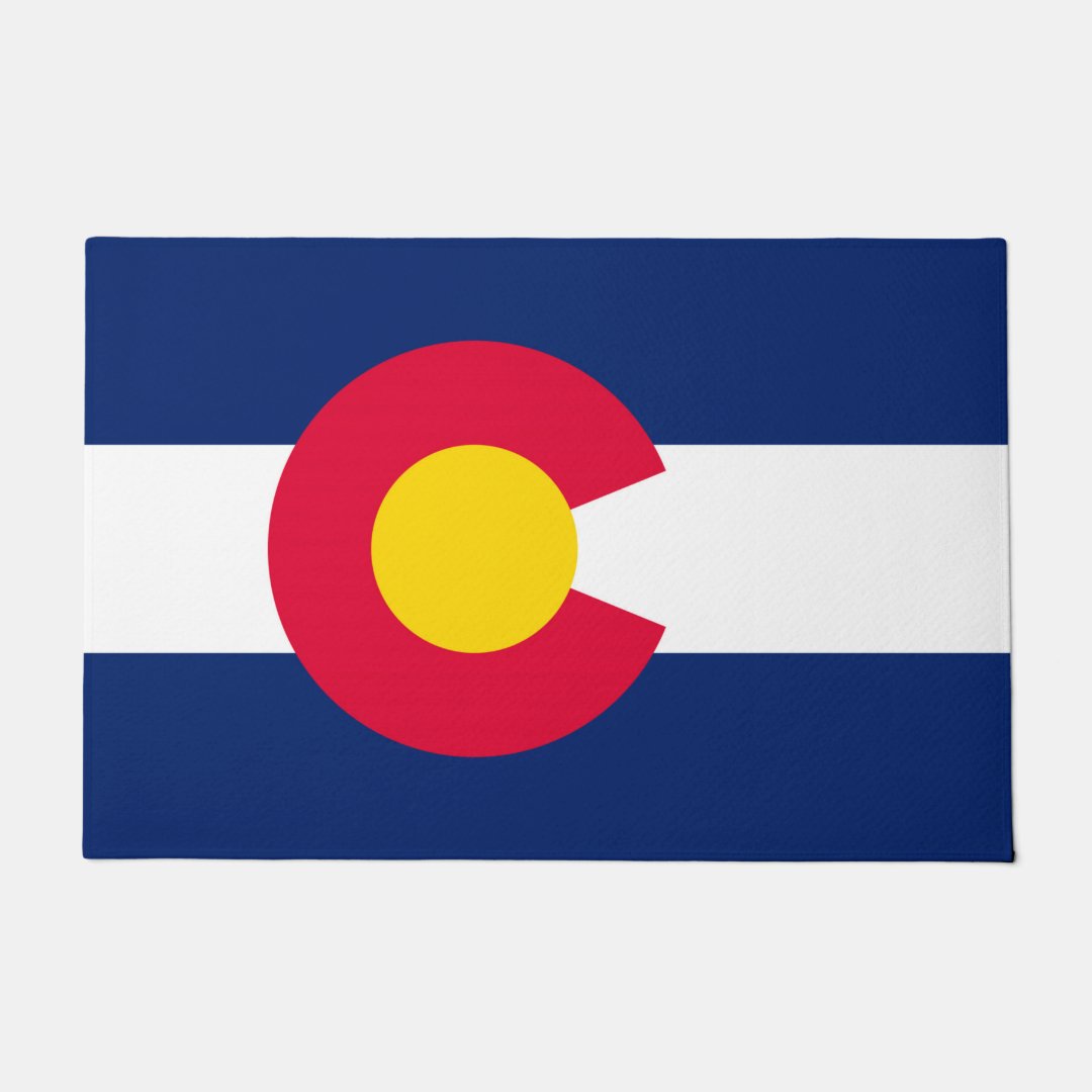 Colorado State Flag Design Doormat Zazzle