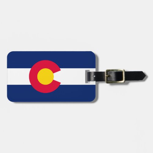 Colorado State Flag Design Luggage Tag
