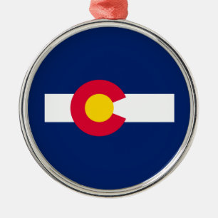 Colorado State Flag Design Metal Ornament
