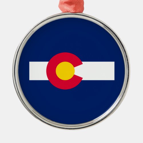 Colorado State Flag Design Metal Ornament
