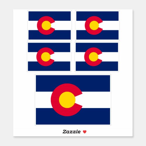 Colorado State Flag Design Sticker