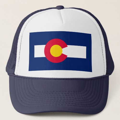 Colorado State Flag Design Trucker Hat