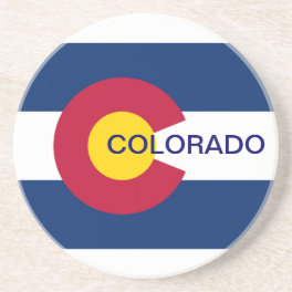 Colorado State Flag Drink Coaster