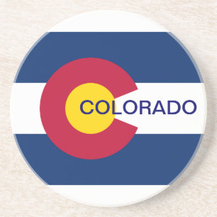 Colorado State Flag Drink Coaster