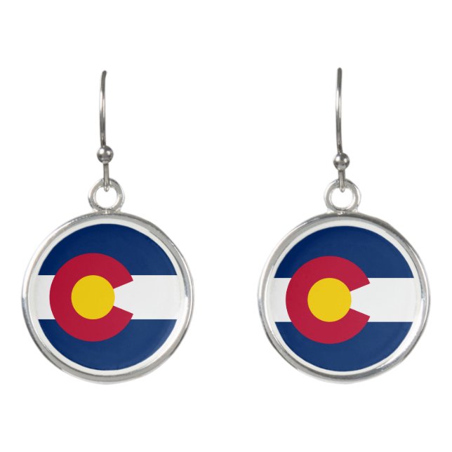 Colorado State Flag Earrings (Front)
