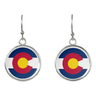 Colorado State Flag Earrings