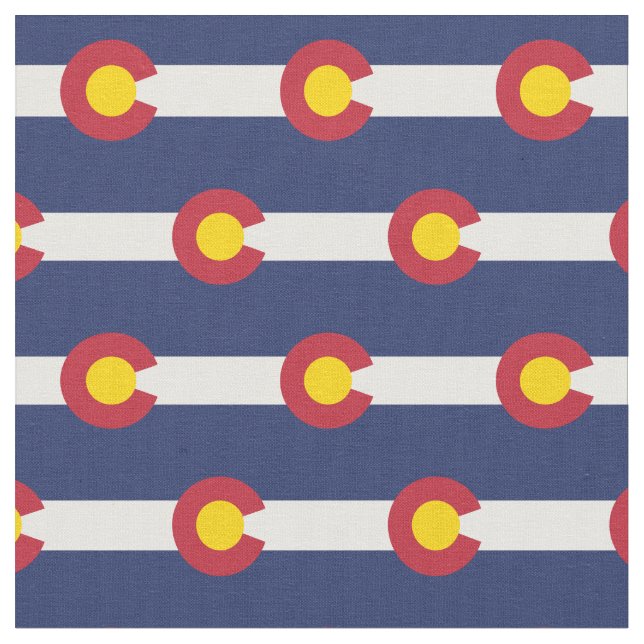 Colorado State Flag Fabric (Close Up)