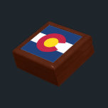 Colorado State Flag Gift Box<br><div class="desc">Patriotic Colorado state flag.</div>