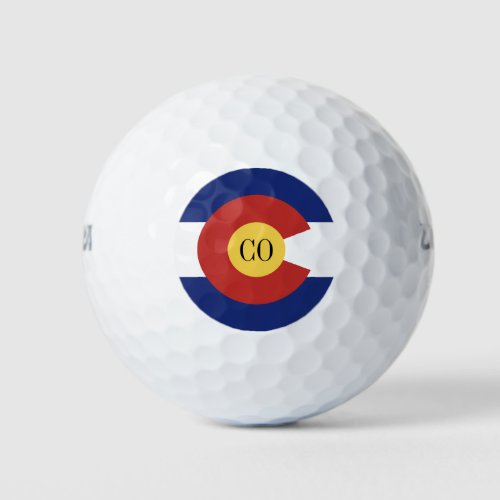 Colorado state flag golf ball set gift pack