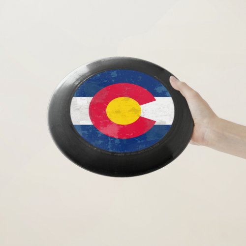 Colorado State Flag Grunge Wham_O Frisbee