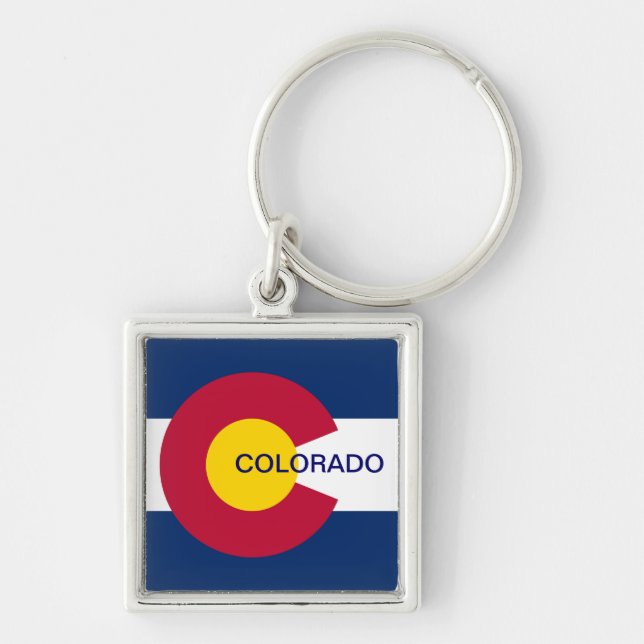 Colorado State Flag Keychain (Front)