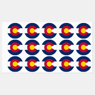Colorado State Flag Labels