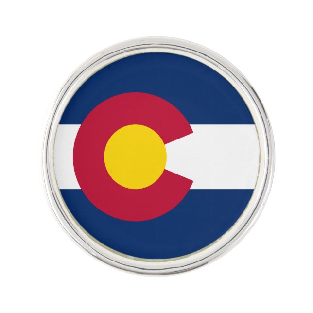 Colorado State Flag Lapel Pin (Front)