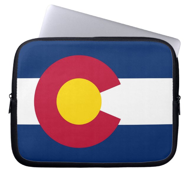 Colorado State Flag Laptop Sleeve (Front)