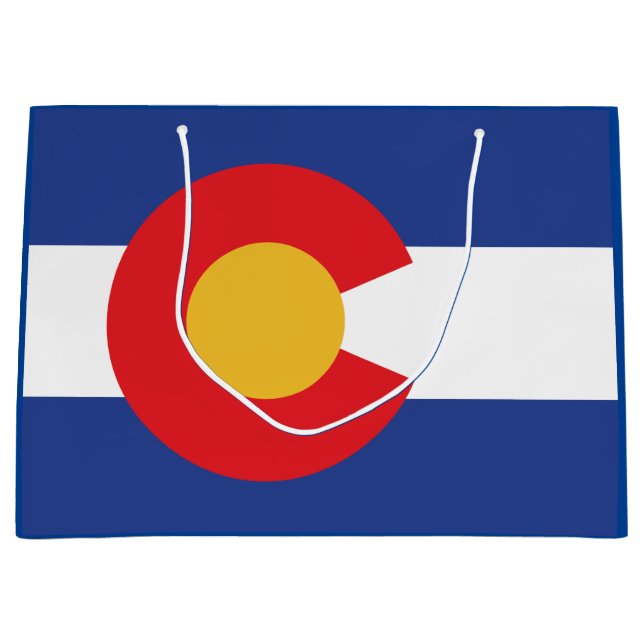 Colorado State Flag Large Gift Bag (Front)