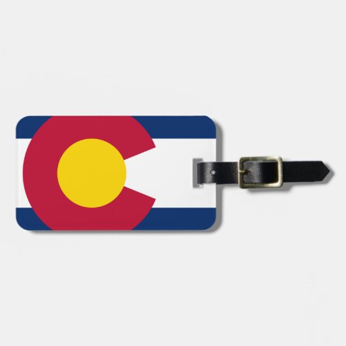 Colorado State Flag Luggage Tag