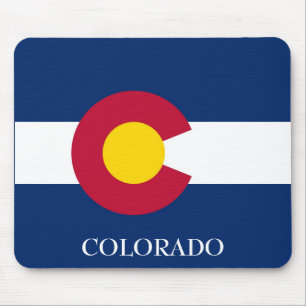 COLORADO State Flag Mouse Pad Customize Text
