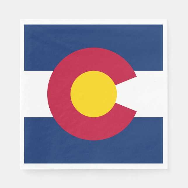 Colorado State Flag Napkins (Front)