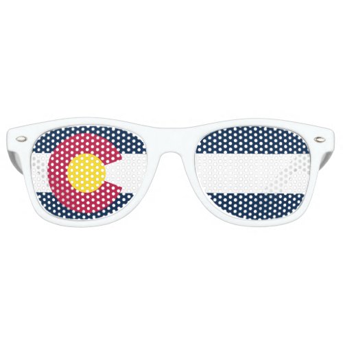Colorado State Flag Party Glasses