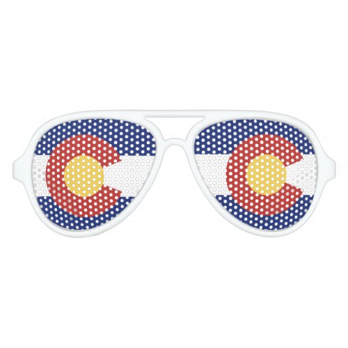 Colorado state flag party shades sunglasses
