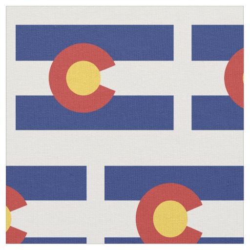 Colorado state flag pattern fabric DIY textile